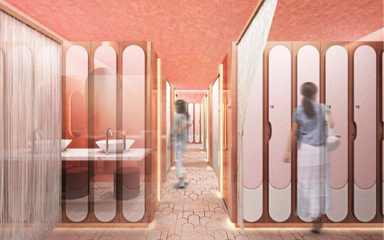 レディースエリア ロッカー